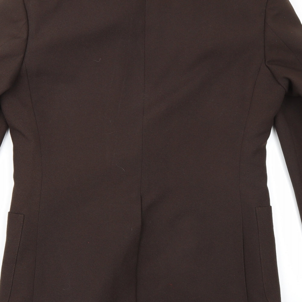 St Michael Mens Brown  Rayon Jacket Suit Jacket Size 36
