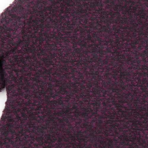 Husen Moda Womens Purple   Pea Coat Coat Size 12