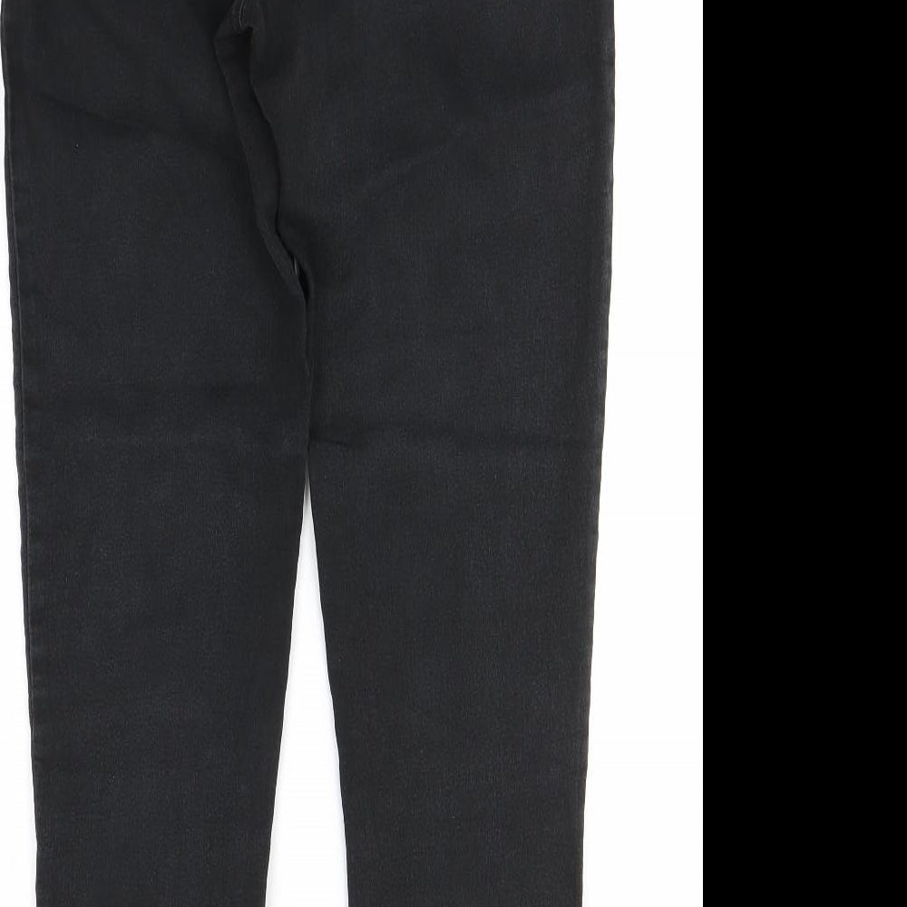 Phase Eight Womens Black  Denim Skinny Jeans Size 14 L28 in