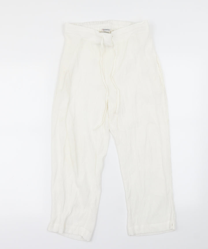 Damart Womens White Trousers Size 14 L22 in