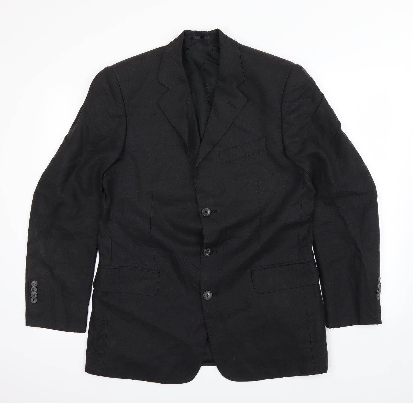 david leonardo Mens Black   Jacket Blazer Size S