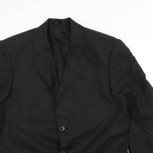 david leonardo Mens Black   Jacket Blazer Size S