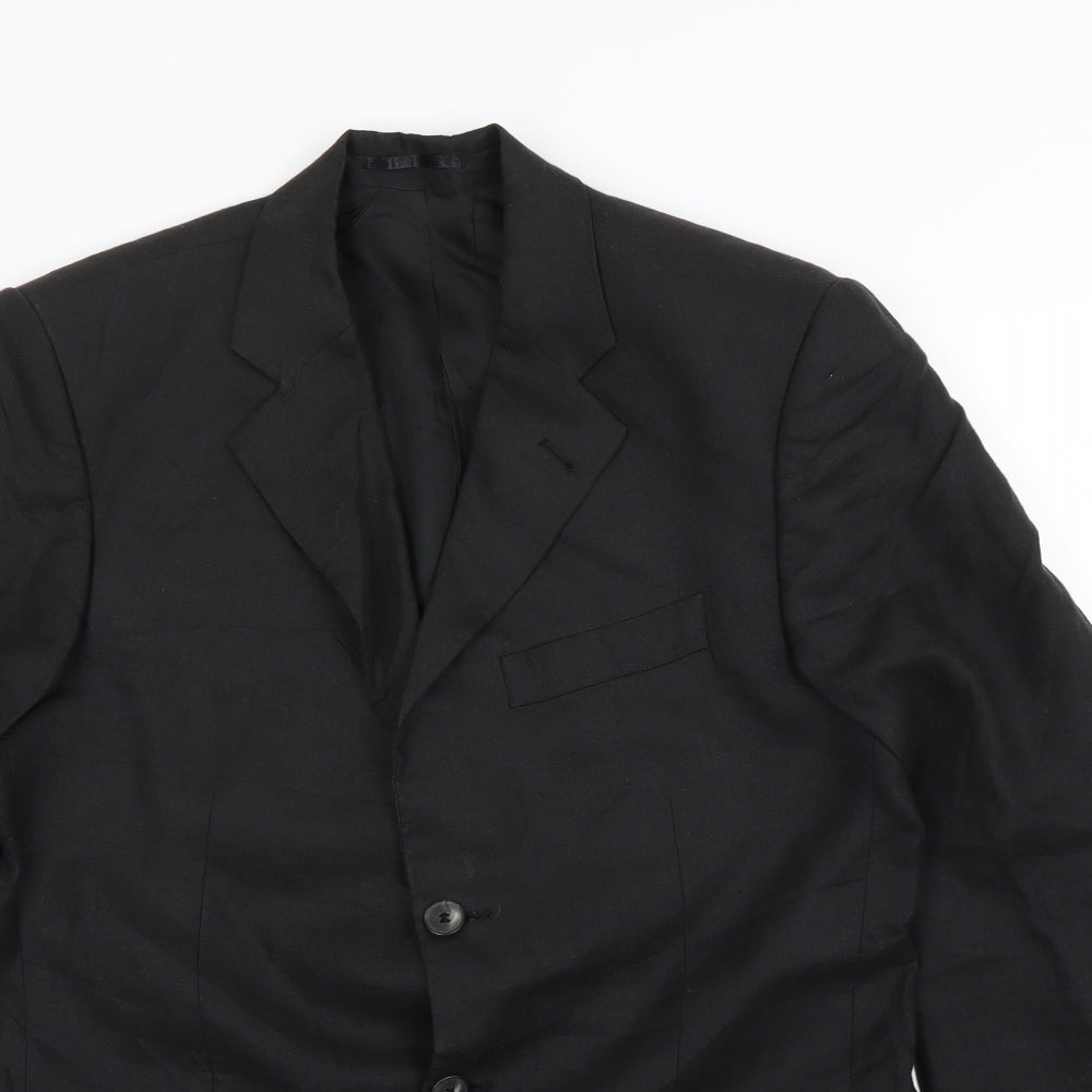 david leonardo Mens Black   Jacket Blazer Size S