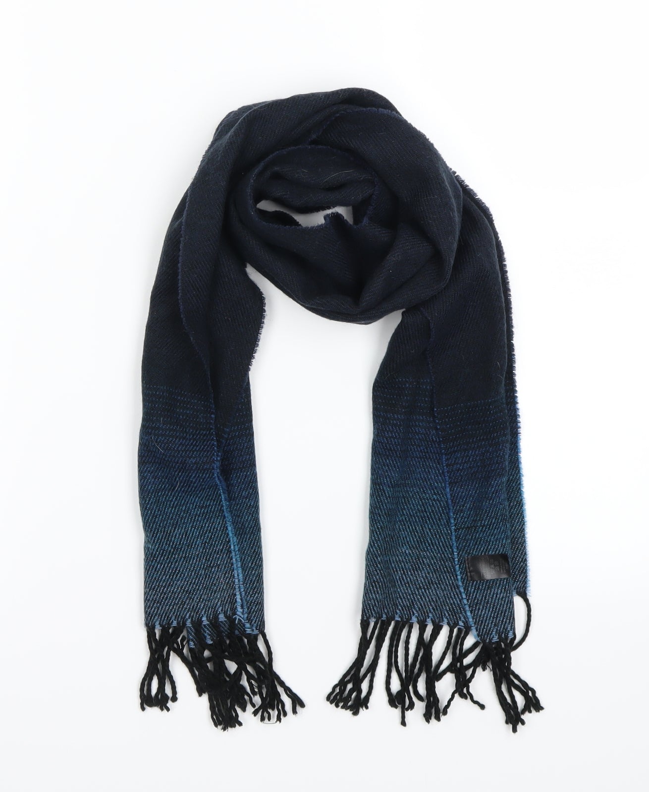 Preworn Boys Blue Spotted  Scarf  One Size