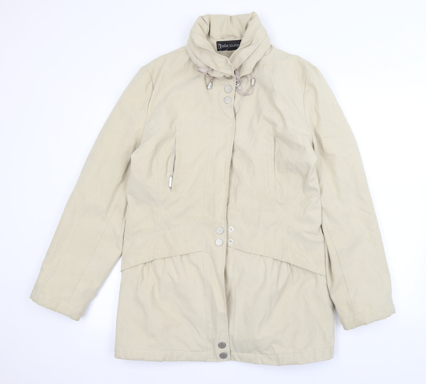 Ellie Louise Womens Ivory   Jacket Coat Size M