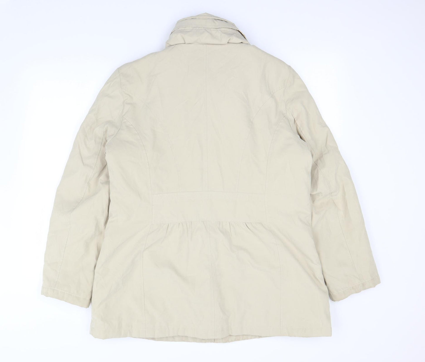 Ellie Louise Womens Ivory   Jacket Coat Size M