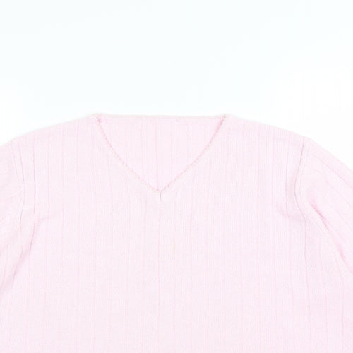 Preworn Womens Pink   Basic T-Shirt Size 14