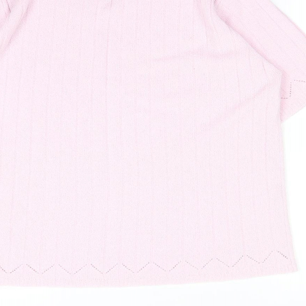 Preworn Womens Pink   Basic T-Shirt Size 14