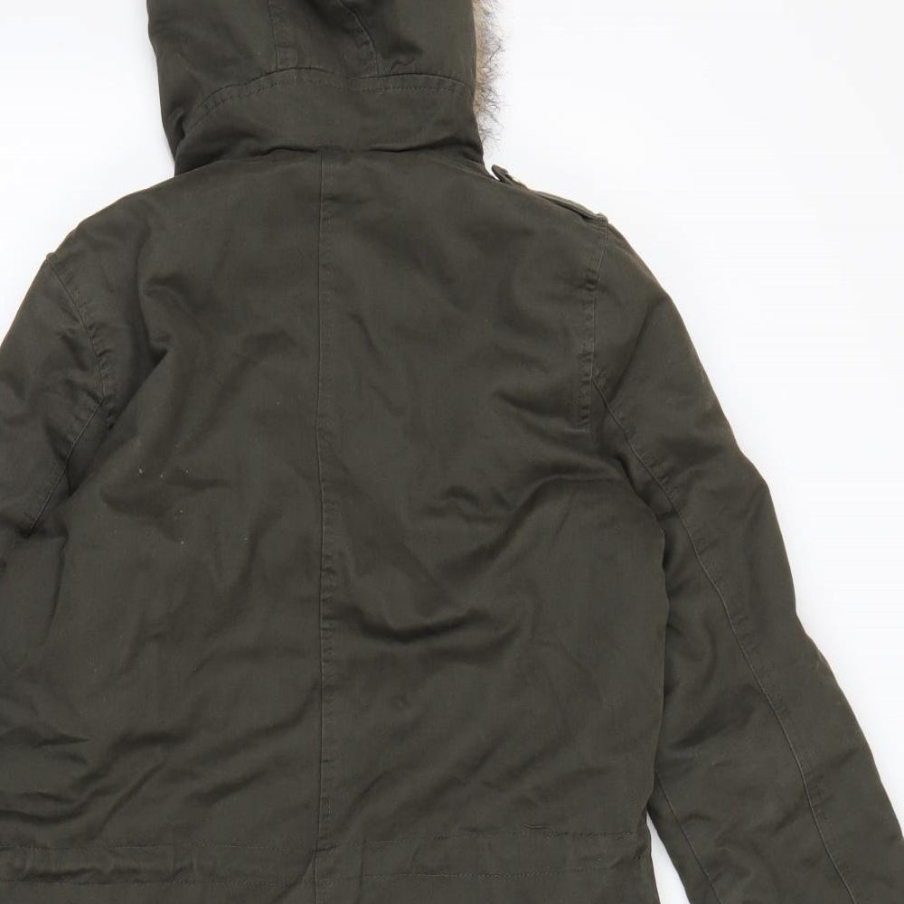 Dorothy Perkins Womens Green   Rain Coat Coat Size 8