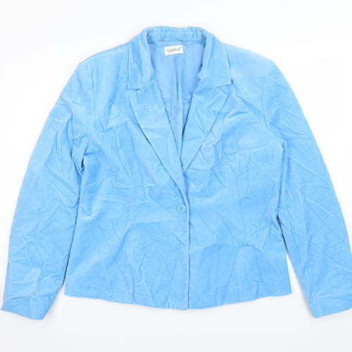 Together Womens Blue   Jacket Blazer Size 16