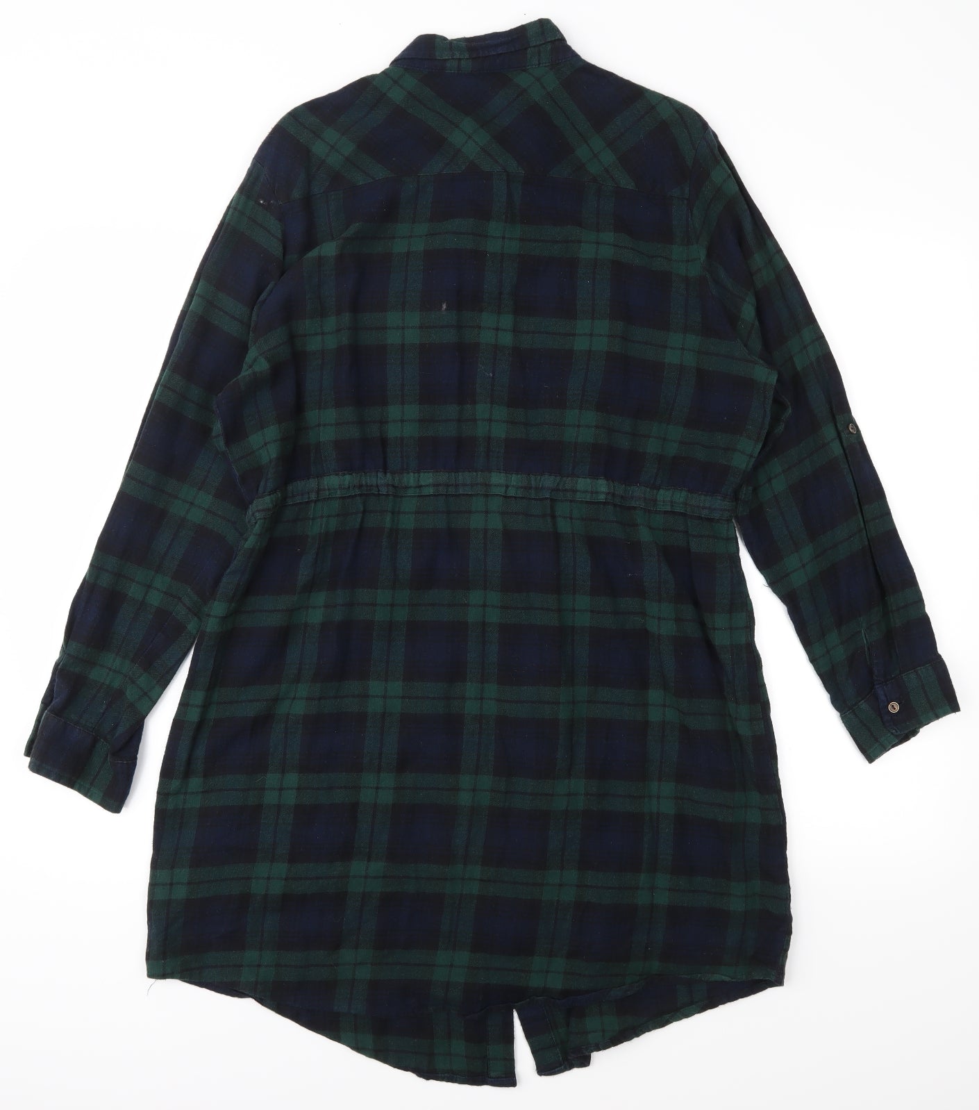 New Look Womens Green Plaid  Mini  Size 16