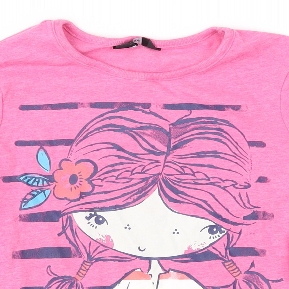 George Girls Pink   Basic T-Shirt Size 3-4 Years