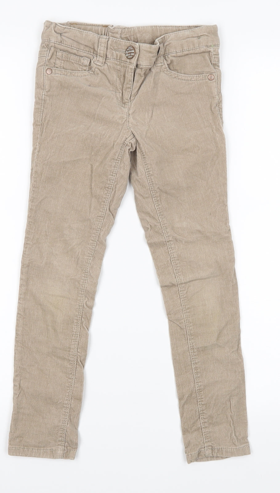NEXT Boys Brown  Corduroy Skinny Jeans Size 7 Years