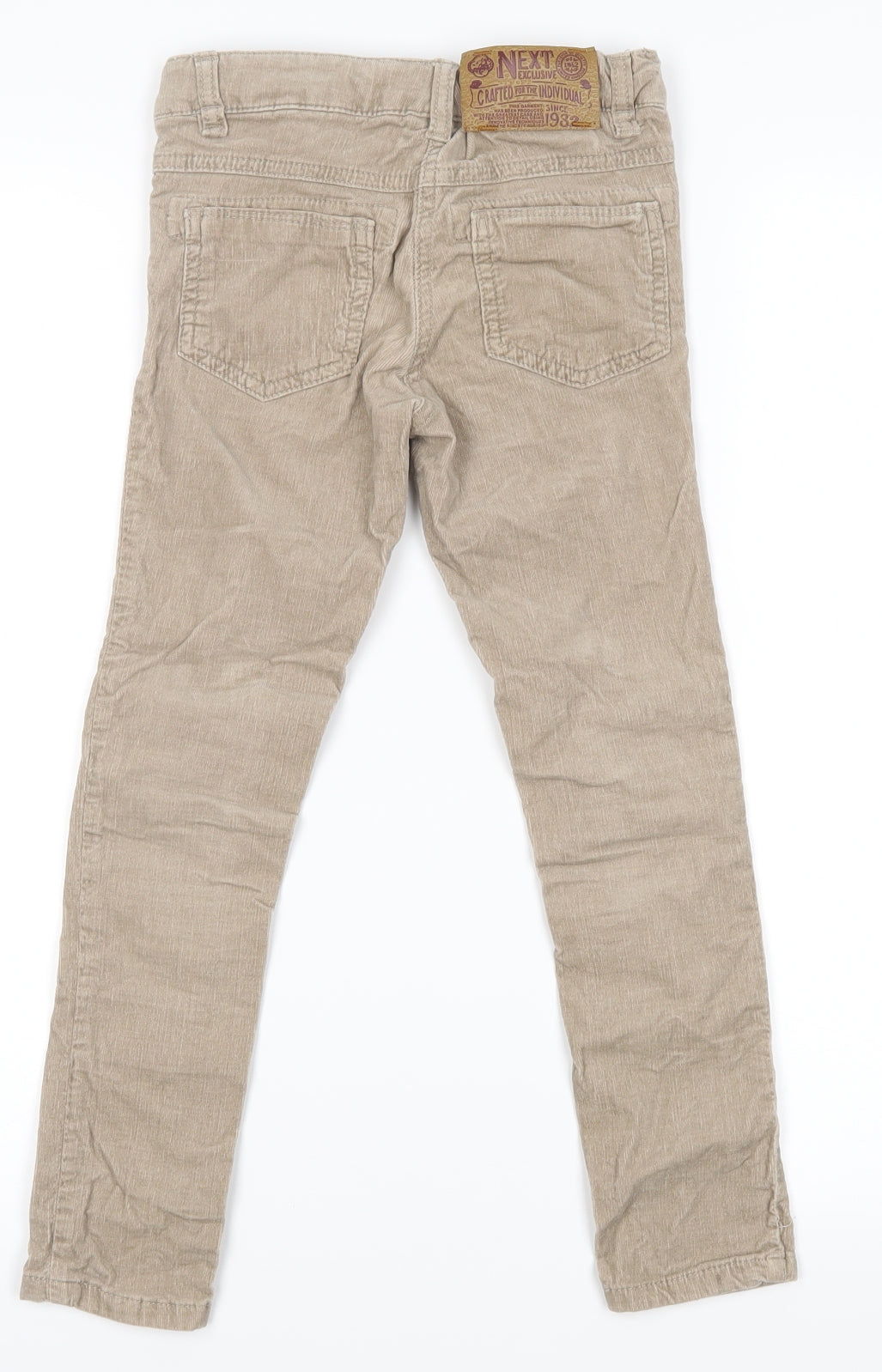 NEXT Boys Brown  Corduroy Skinny Jeans Size 7 Years