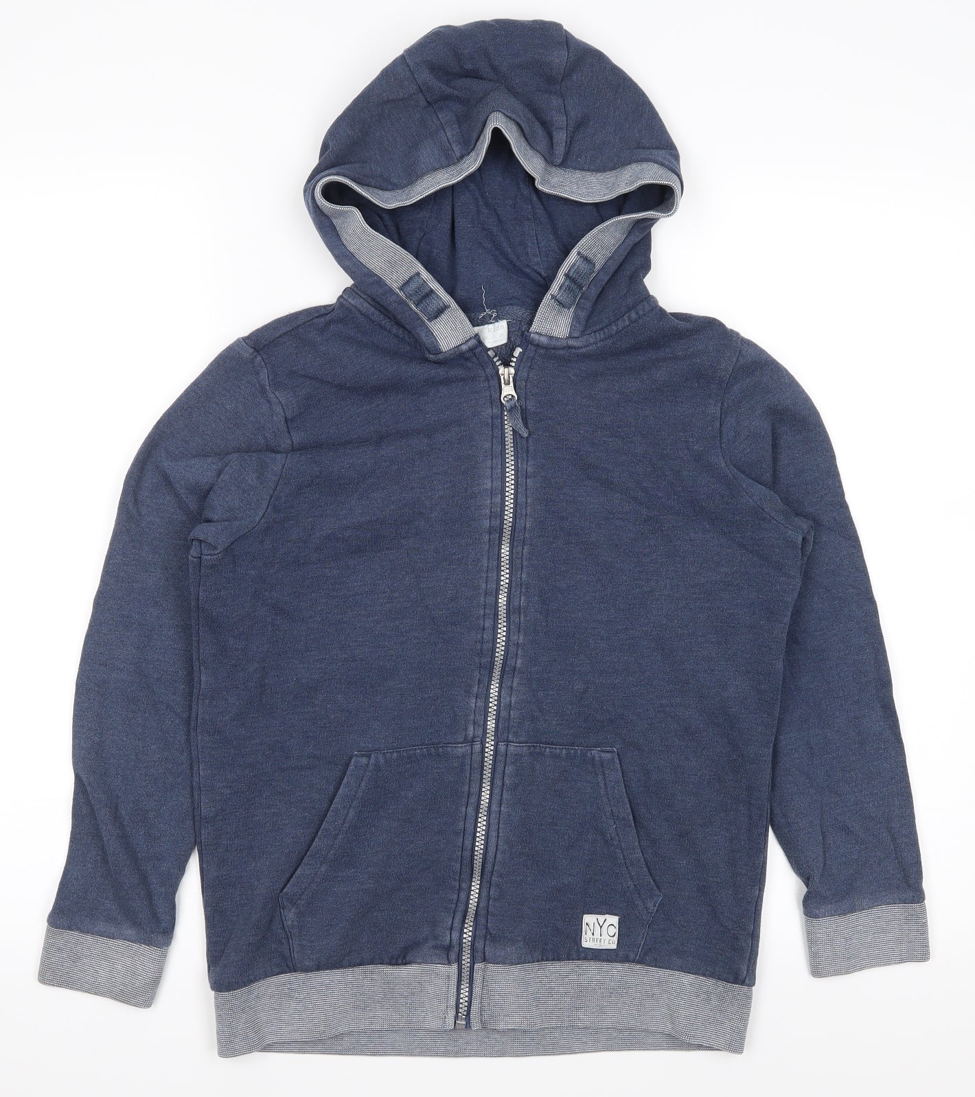 F&F Boys Blue   Full Zip Hoodie Size 10-11 Years