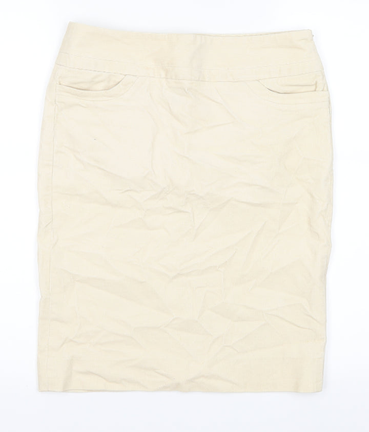 Gap Womens Ivory Corduroy A-Line Skirt Size 4