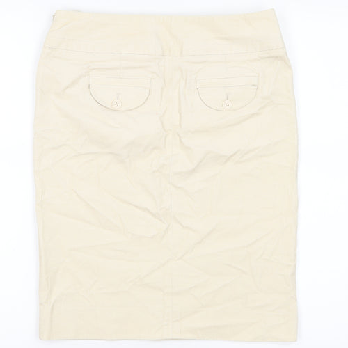 Gap Womens Ivory  Corduroy A-Line Skirt Size 4