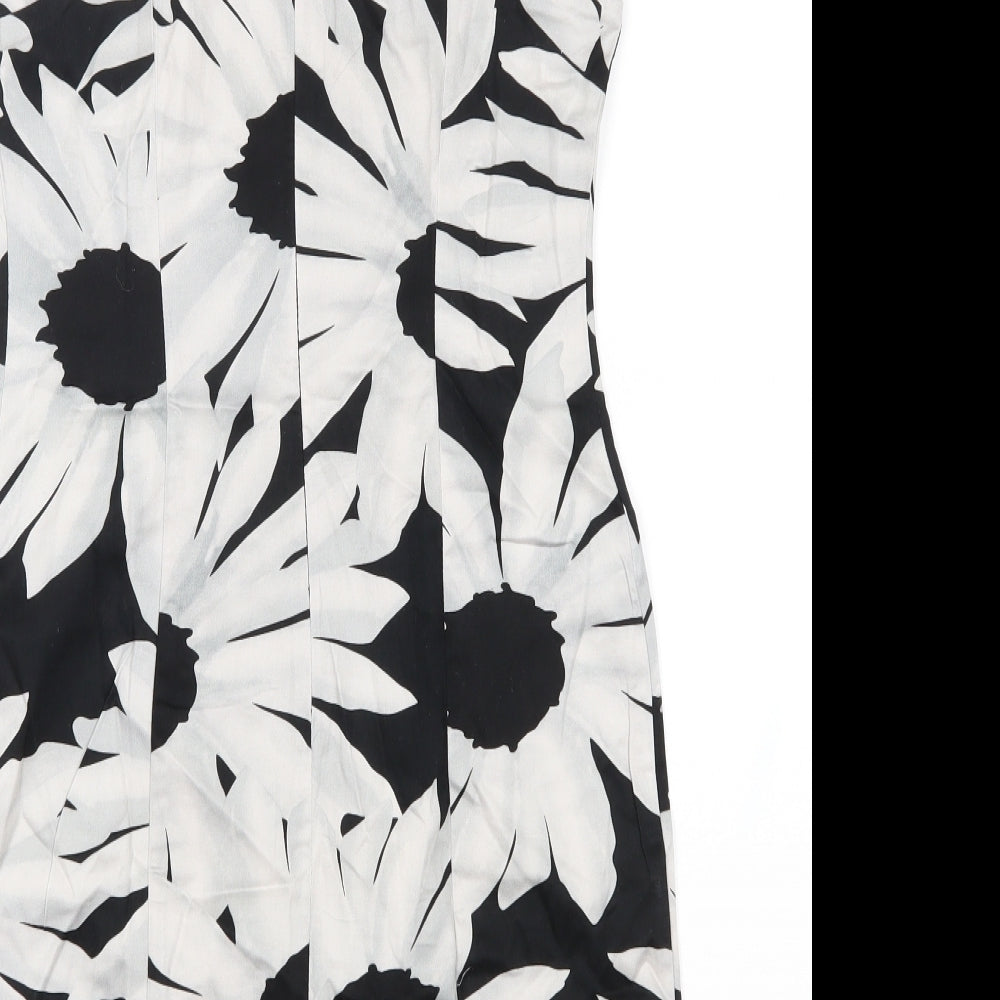 blue sand Womens Black Floral  A-Line  Size 42