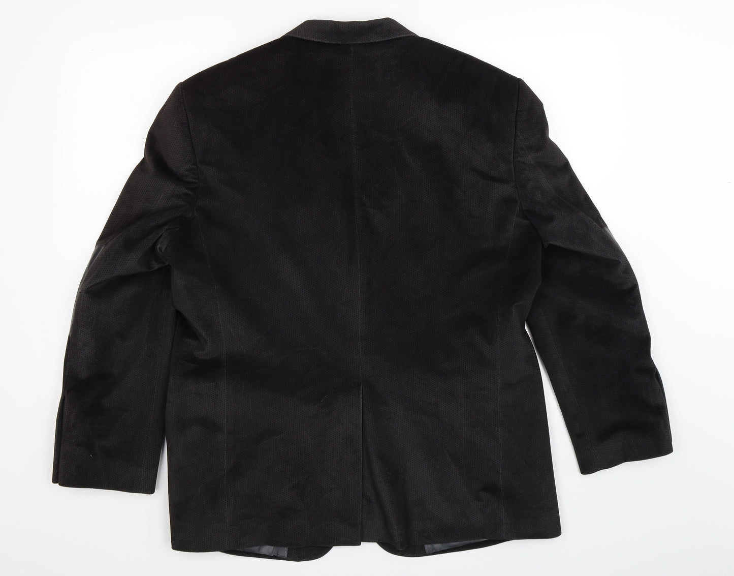 abbey Mens Grey  Velvet Jacket Blazer Size 42