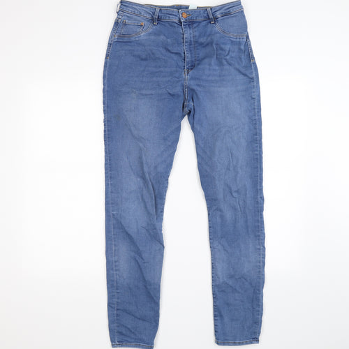 &Denim Womens Blue  Denim Skinny Jeans Size M L32 in