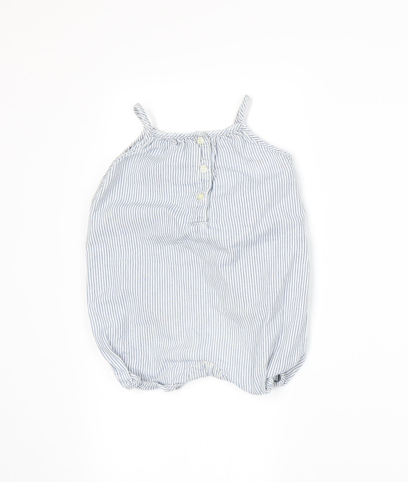 Gap Girls Blue Striped  Dungaree One-Piece Size 6-9 Months