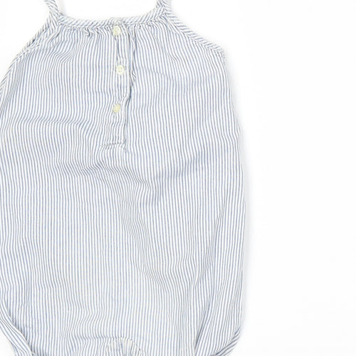 Gap Girls Blue Striped  Dungaree One-Piece Size 6-9 Months