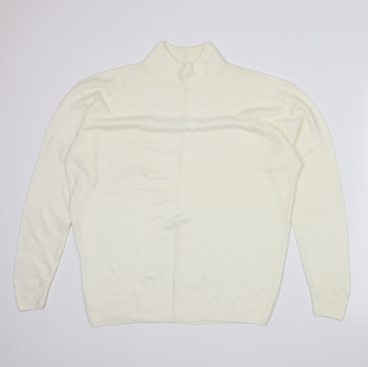 Damart Womens Ivory Knit Pullover Jumper Size 16