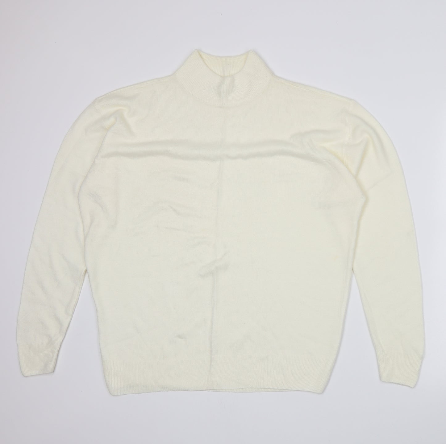 Damart Womens Ivory  Knit Pullover Jumper Size 16