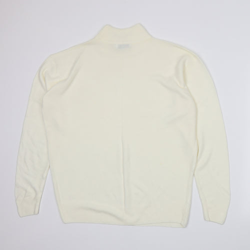 Damart Womens Ivory  Knit Pullover Jumper Size 16