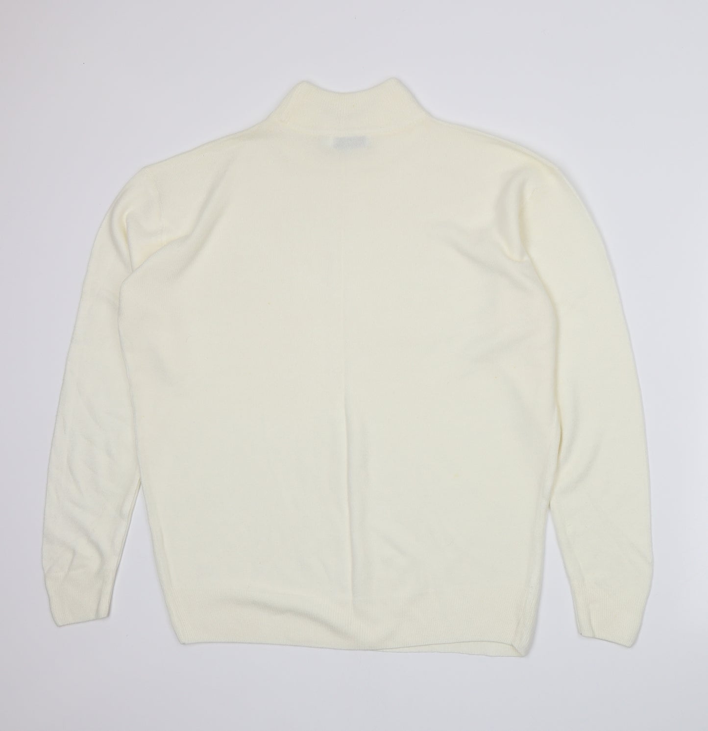 Damart Womens Ivory  Knit Pullover Jumper Size 16
