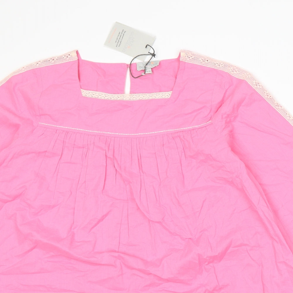 Wild & Gorgeous Girls Pink   Basic Blouse Size 12-13 Years