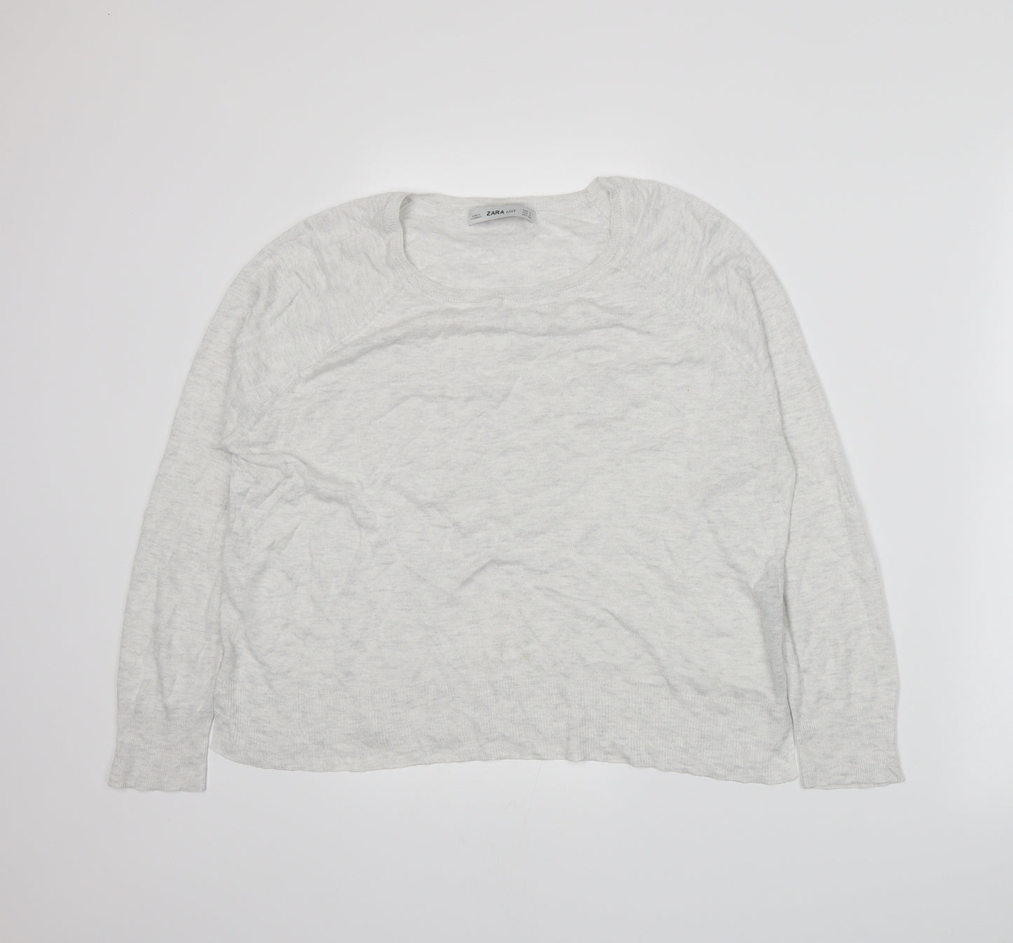Zara Womens Grey   Pullover Jumper Size M