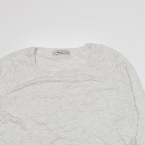 Zara Womens Grey   Pullover Jumper Size M
