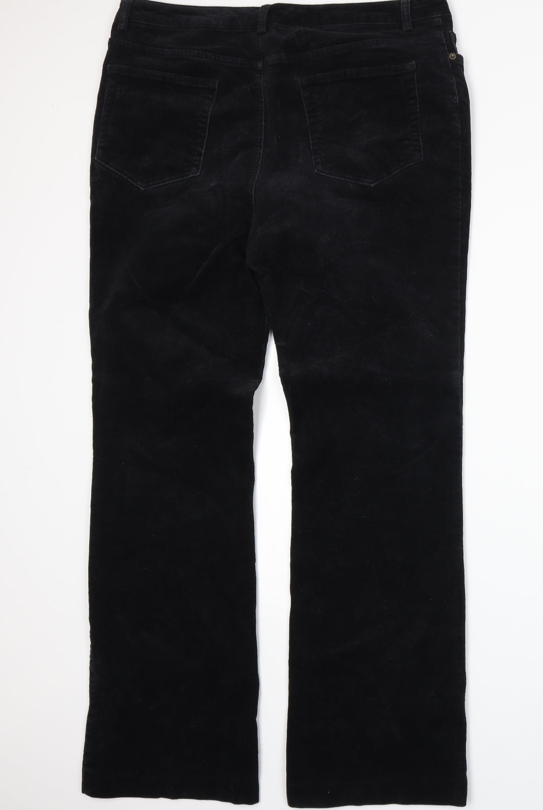 Lands' End Womens Black   Bootcut Jeans Size 14 L32 in