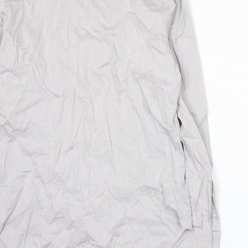 A. Basile Mens Beige    Dress Shirt Size 16
