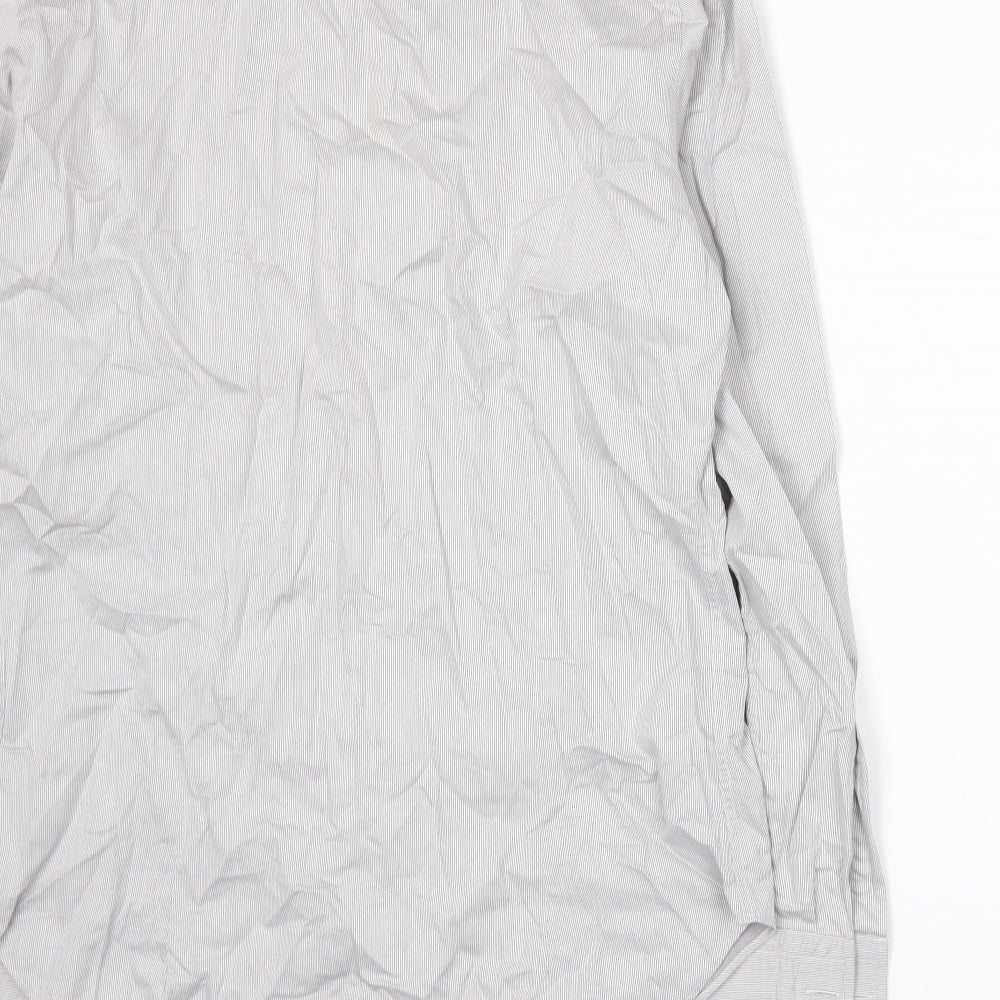 A. Basile Mens Beige    Dress Shirt Size 16