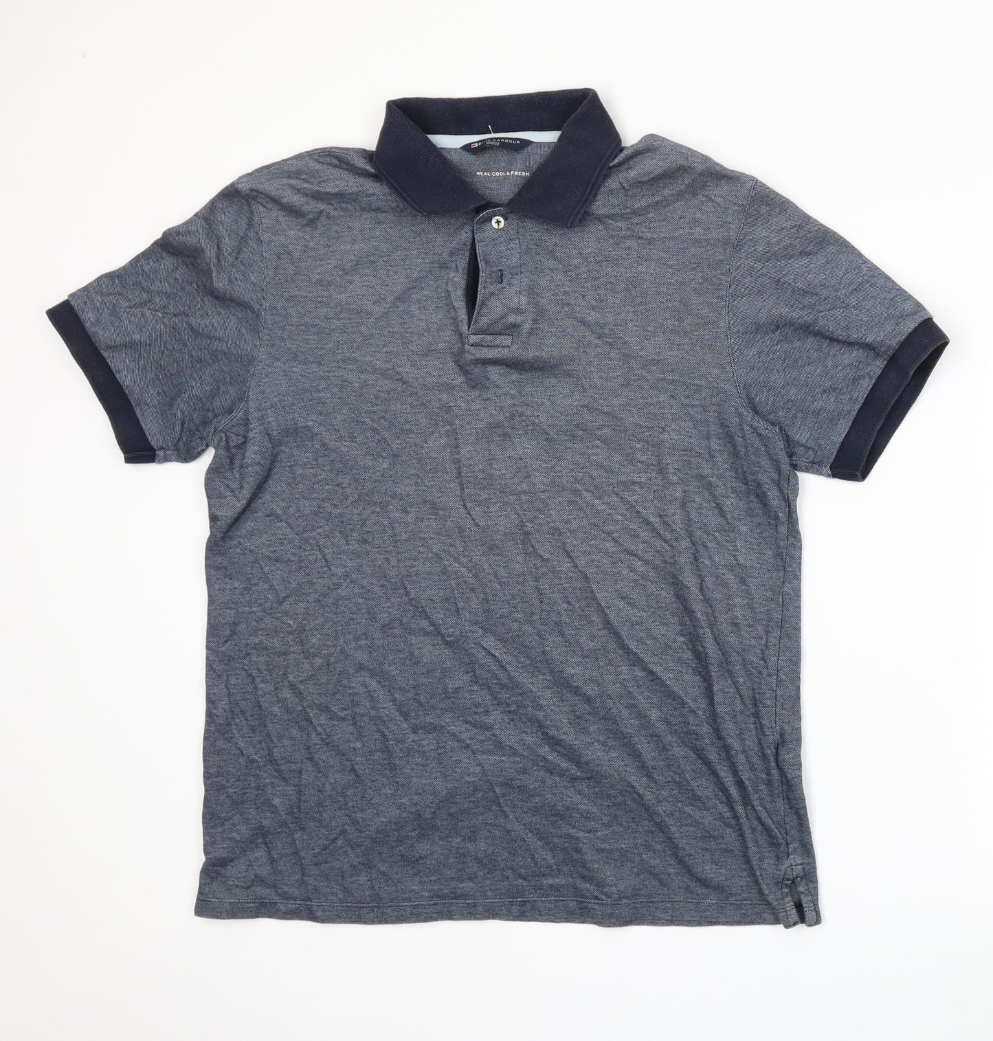 Blue Harbour Mens Blue    Polo Size M