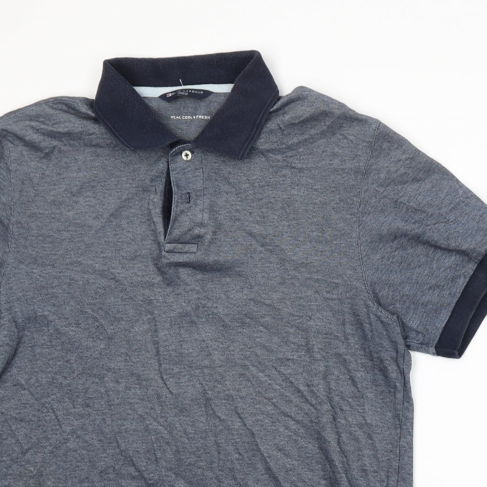 Blue Harbour Mens Blue    Polo Size M