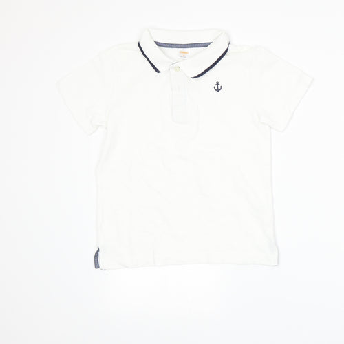 Gymboree Boys White   Basic Polo Size S