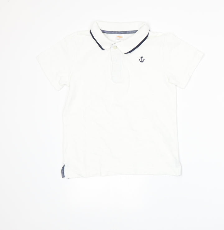 Gymboree Boys White   Basic Polo Size S