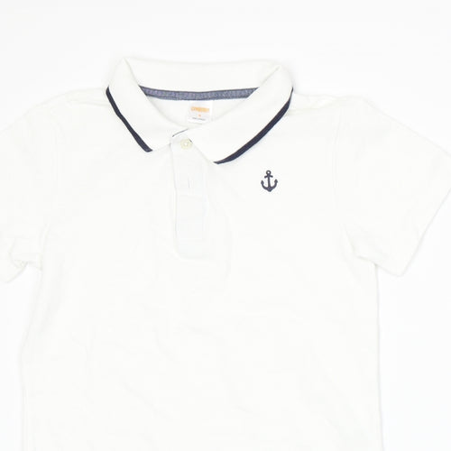 Gymboree Boys White   Basic Polo Size S