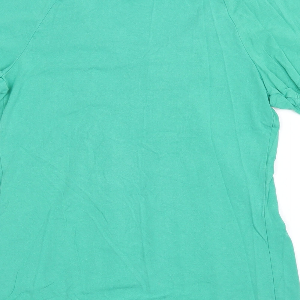 Marks and Spencer Womens Green   Basic T-Shirt Size 8