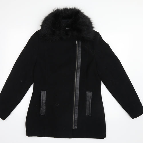 Klass Womens Black   Pea Coat Coat Size 10