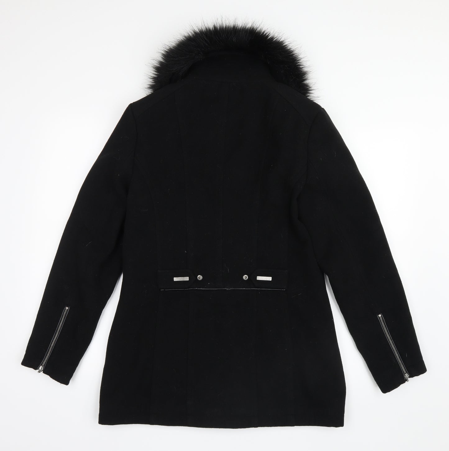 Klass Womens Black   Pea Coat Coat Size 10