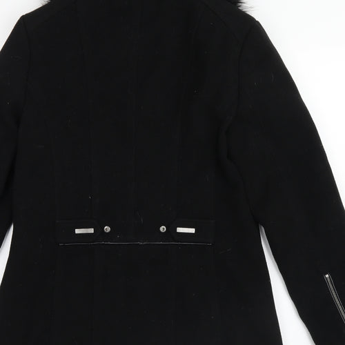 Klass Womens Black   Pea Coat Coat Size 10
