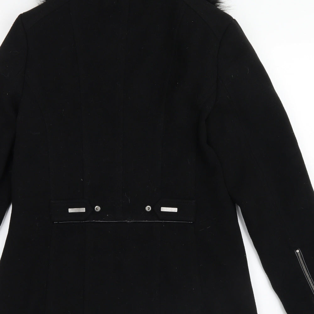 Klass Womens Black   Pea Coat Coat Size 10