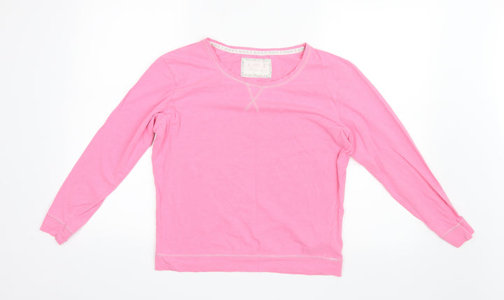 F&F Womens Pink Geometric  Top Pyjama Top Size 8