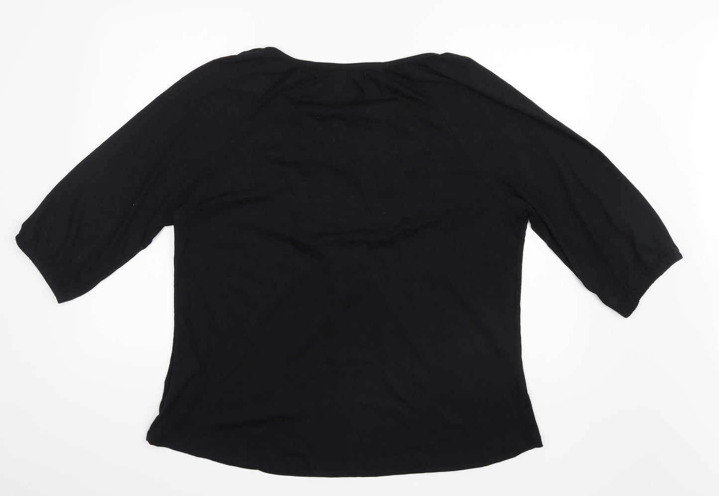Yessica Womens Black   Basic Blouse Size XL