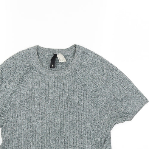 H&M Womens Grey  Knit Pullover Jumper Size S