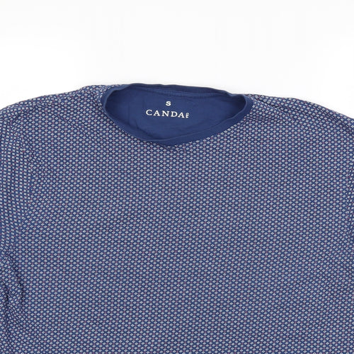 canda Mens Blue Geometric   T-Shirt Size S